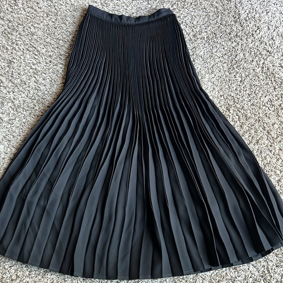 CLANE Black Pleated Midi Skirt Size XS - Picture 1 of 13